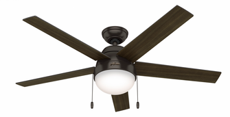 Hunter 52 inch Anslee Premier Bronze Ceiling Fan with LED Light Kit and Pull Chain (4797|50232)