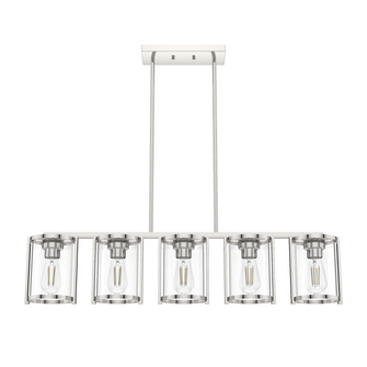 Astwood 5 Light Linear Chandelier Polished Nickel (4797|19955)