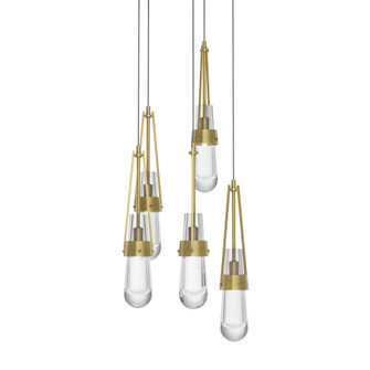 Link 5-Light Clear Glass Pendant (65|131127-SKT-LONG-86-ZM0434)