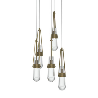 Link 5-Light Clear Glass Pendant (65|131127-SKT-LONG-84-ZM0434)