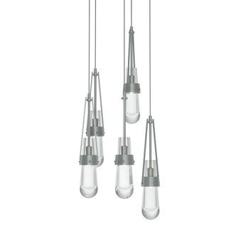 Link 5-Light Clear Glass Pendant (65|131127-SKT-LONG-82-ZM0434)