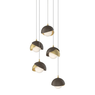 Brooklyn 5-Light Double Shade Pendant (65|131125-SKT-LONG-86-05-GG0711)