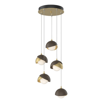 Brooklyn 5-Light Double Shade Pendant (65|131125-SKT-STND-86-05-GG0711)