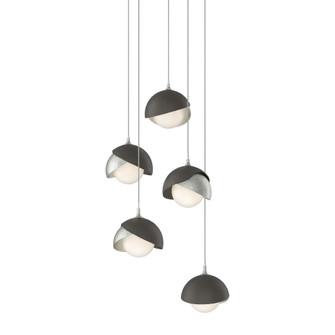Brooklyn 5-Light Double Shade Pendant (65|131125-SKT-LONG-85-07-GG0711)