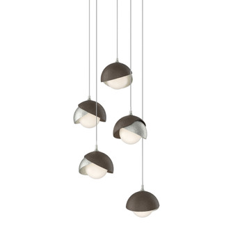 Brooklyn 5-Light Double Shade Pendant (65|131125-SKT-LONG-85-05-GG0711)