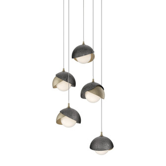 Brooklyn 5-Light Double Shade Pendant (65|131125-SKT-LONG-84-89-GG0711)