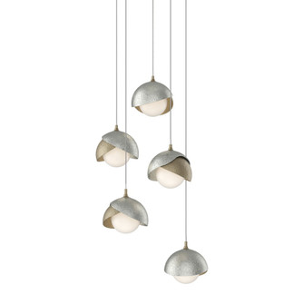 Brooklyn 5-Light Double Shade Pendant (65|131125-SKT-LONG-84-85-GG0711)