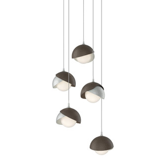 Brooklyn 5-Light Double Shade Pendant (65|131125-SKT-LONG-82-05-GG0711)