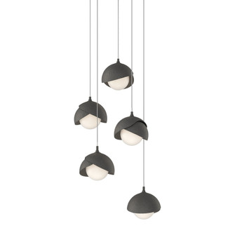 Brooklyn 5-Light Double Shade Pendant (65|131125-SKT-LONG-20-20-GG0711)