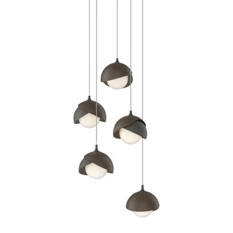 Brooklyn 5-Light Double Shade Pendant (65|131125-SKT-LONG-20-05-GG0711)