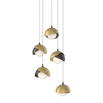 Brooklyn 5-Light Double Shade Pendant (65|131125-SKT-LONG-14-86-GG0711)