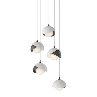 Brooklyn 5-Light Double Shade Pendant (65|131125-SKT-LONG-14-02-GG0711)
