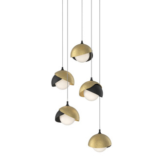 Brooklyn 5-Light Double Shade Pendant (65|131125-SKT-LONG-10-86-GG0711)