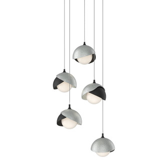 Brooklyn 5-Light Double Shade Pendant (65|131125-SKT-LONG-10-82-GG0711)
