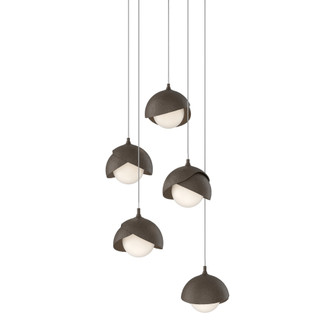 Brooklyn 5-Light Double Shade Pendant (65|131125-SKT-LONG-05-05-GG0711)