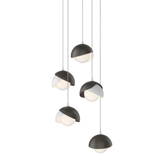 Brooklyn 5-Light Double Shade Pendant (65|131125-SKT-LONG-02-14-GG0711)