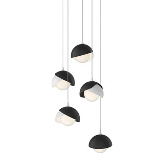 Brooklyn 5-Light Double Shade Pendant (65|131125-SKT-LONG-02-10-GG0711)