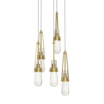 Link 5-Light Blown Glass Pendant (65|131120-SKT-LONG-86-YG0434)