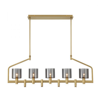 Decato 5 Light Chandelier in Brushed Gold (4304|45652-011)