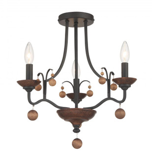 Colonial Charm - 3 Light Semi Flush (10|2662-723)