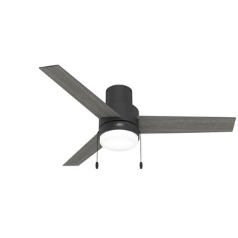 Hunter 52 inch Brunner Matte Black Low Profile Ceiling Fan with LED Light Kit and Pull Chain (4797|51949)