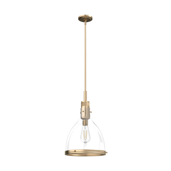 Hunter Van Nuys Alturas Gold with Clear Glass 1 Light Pendant Ceiling Light Fixture (4797|19295)