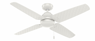 Hunter 52 inch Sunnyvale Fresh White Damp Rated Ceiling Fan and Pull Chain (4797|59618)