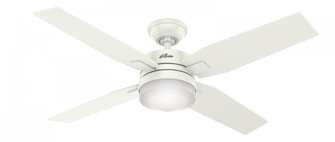 Hunter 50 inch Mercado Fresh White Ceiling Fan with LED Light Kit and Handheld Remote (4797|59349)