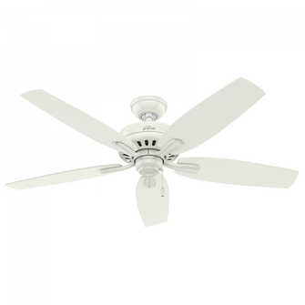 Hunter 52 inch Newsome Fresh White Damp Rated Ceiling Fan and Pull Chain (4797|53322)