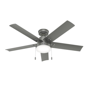 Hunter 52 inch Sea Point Matte Silver WeatherMax Indoor / Outdoor Ceiling Fan with LED Light Kit and (4797|51682)