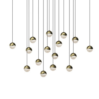 16-Light Square Small LED Pendant (107|2923.14-SML)