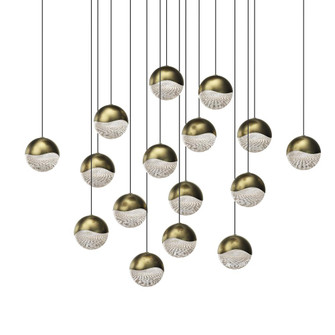 16-Light Square Large LED Pendant (107|2923.14-LRG)