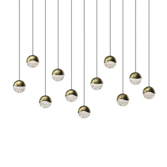 11-Light Rectangle Medium LED Pendant (107|2922.14-MED)