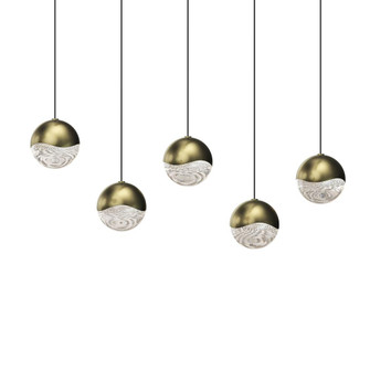 5-Light Rectangle Medium LED Pendant (107|2921.14-MED)