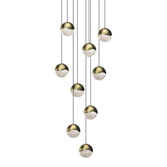 9-Light Round Medium LED Pendant (107|2916.14-MED)