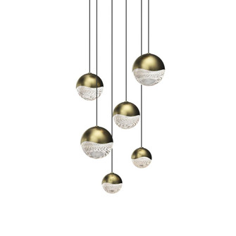 6-Light Round Assorted LED Pendant (107|2915.14-AST)