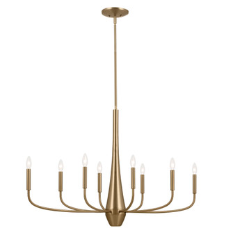 Deela 41 Inch 8 Light Oval Chandelier in Champagne Bronze (10687|52528CPZ)