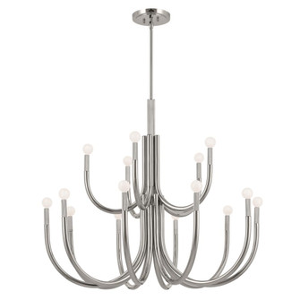 Odensa 40 Inch 15 Light Chandelier in Polished Nickel (10687|52552PN)