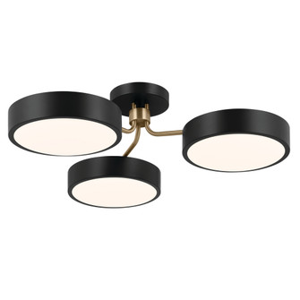 Semi Flush 3Lt LED (10687|52604BKCPZ)