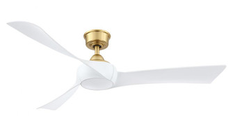 Wrap Custom Indoor/Outdoor Smart Ceiling Fan DC Motor- Brushed Satin Brass (90|MAD8530BS)