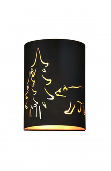 Katmai 5-in Wall Light Noble Bronze and Brass Gold (51|W0277)