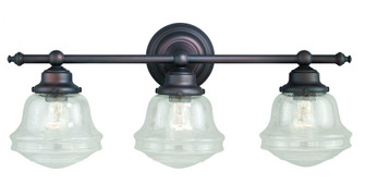 Huntley 3L Vanity Clear Glass Oil Rubbed Bronze (51|W0190)