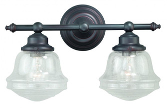 Huntley 2L Vanity Clear Glass Oil Rubbed Bronze (51|W0189)