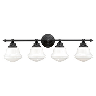 Huntley 4 Light Bronze Farmhouse Schoolhouse Bathroom Vanity Fixture (51|W0172)