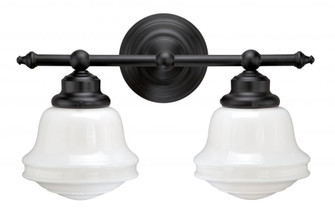 Huntley 2L Vanity Milk Glass Oil Rubbed Bronze (51|W0168)