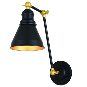 Alexis 6-in. Adjustable Wall Light Oil Rubbed Bronze and Satin Gold (51|W0400)