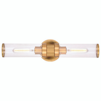 Levitt 2 Light Wall Light Satin Brass (51|W0390)