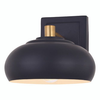 Belmont 1 Light Wall Light Matte Black and Satin Brass (51|W0381)