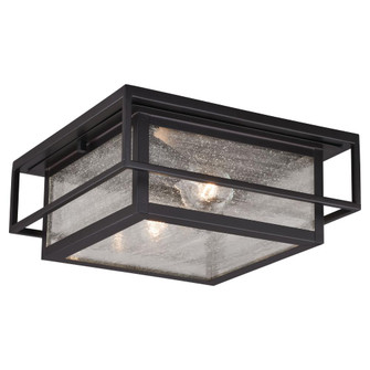 Hyde Park 12-in Outdoor Flush Mount Ceiling Light Espresso Bronze (51|T0470)