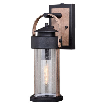 Cumberland 6-in Outdoor Wall Light Textured Dark Bronze and Burnished Oak (51|T0445)